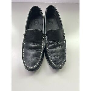 Footjoy FJ Mens Black Leather Loafer Driving Moccasin Shoes 8.5